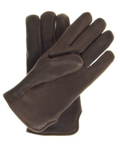 (image for) Deerskin Slip-On Gloves with Nordic Fleece Lining